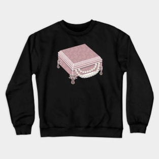 Pink jewelry box Crewneck Sweatshirt